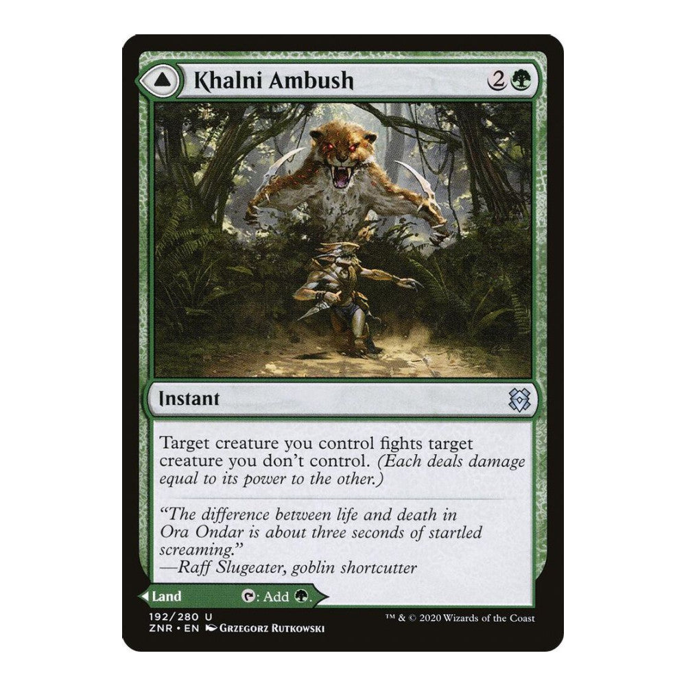 2020 Magic: The Gathering: Zendikar Rising (ZNR) - Khalni Ambush (#192, Uncommon) (, Near Mint)