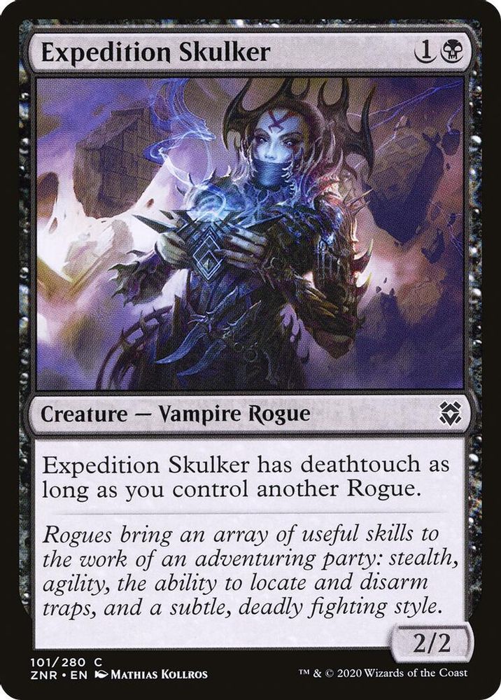 2020 Magic: The Gathering: Zendikar Rising (ZNR) - Expedition Skulker (#101, Common) (, Near Mint)