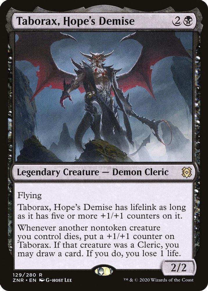 2020 Magic: The Gathering: Zendikar Rising (ZNR) - Taborax Hopes Demise (#129, Rare) (, Near Mint)