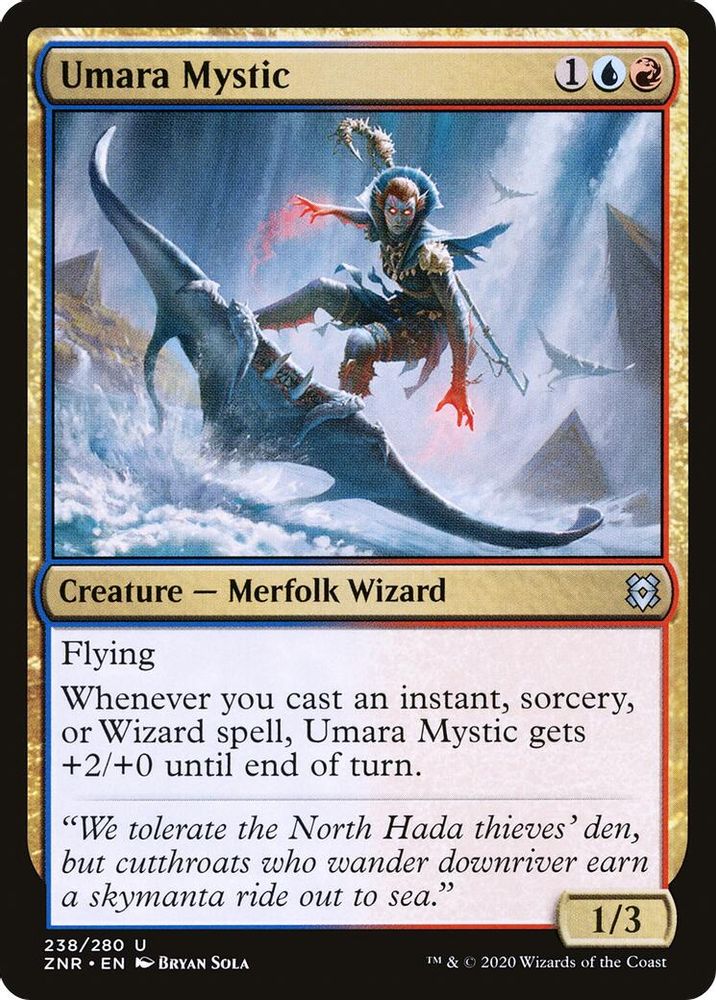 2020 Magic: The Gathering: Zendikar Rising (ZNR) - Umara Mystic (#238, Uncommon) (, Near Mint)