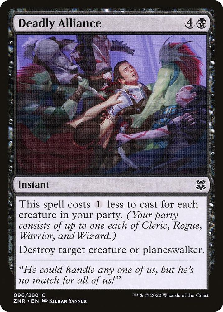 2020 Magic: The Gathering: Zendikar Rising (ZNR) - Deadly Alliance (#96, Common)