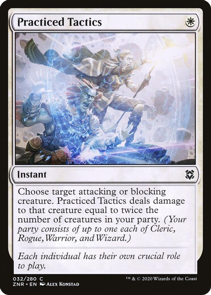 2020 Magic: The Gathering: Zendikar Rising (ZNR) - Practiced Tactics (#32, Common)