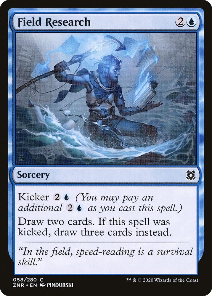 2020 Magic: The Gathering: Zendikar Rising (ZNR) - Field Research (#58, Common) (, Near Mint)