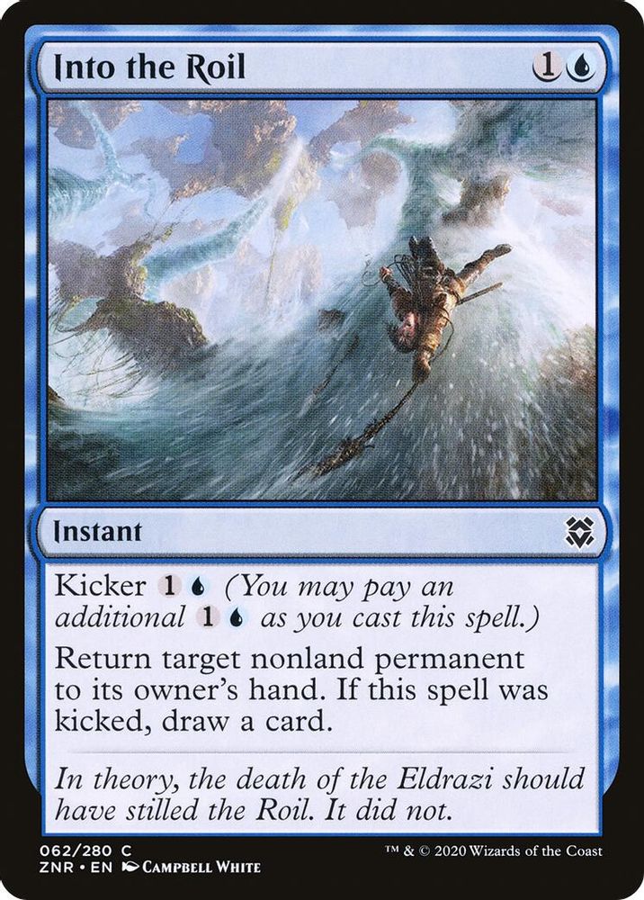 2020 Magic: The Gathering: Zendikar Rising (ZNR) - Into the Roil (#62, Common) (, Near Mint)