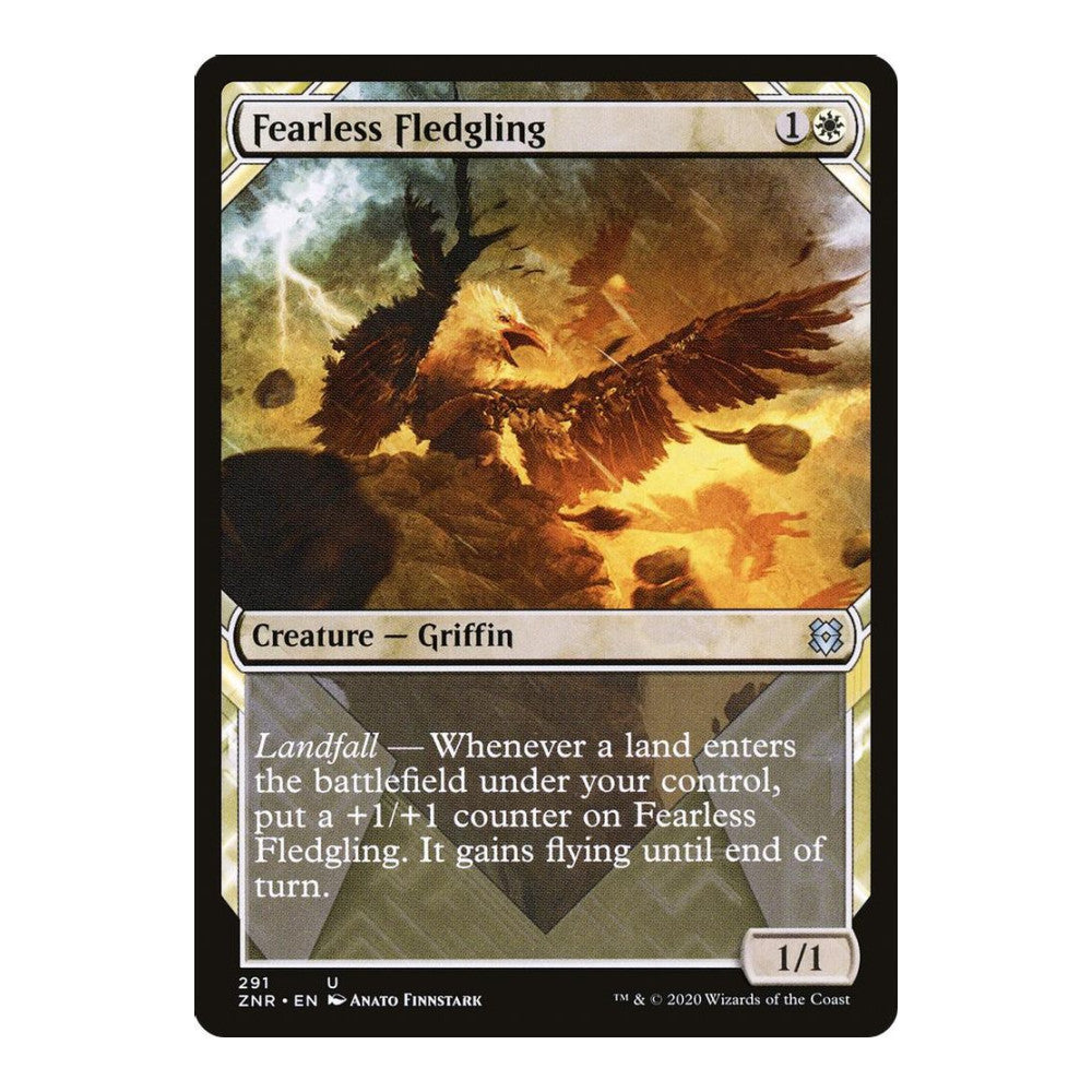 2020 Magic: The Gathering: Zendikar Rising (ZNR) - Fearless Fledgling Showcase (#291, Uncommon) (, Near Mint)