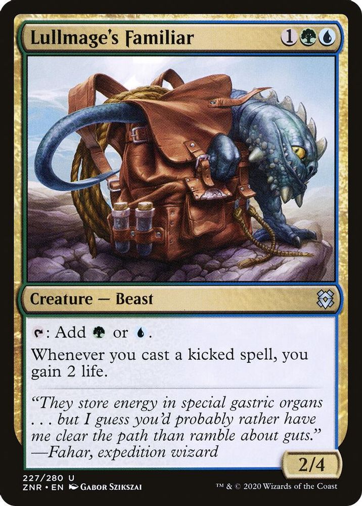2020 Magic: The Gathering: Zendikar Rising (ZNR) - Lullmages Familiar (#227, Uncommon) (, Near Mint)