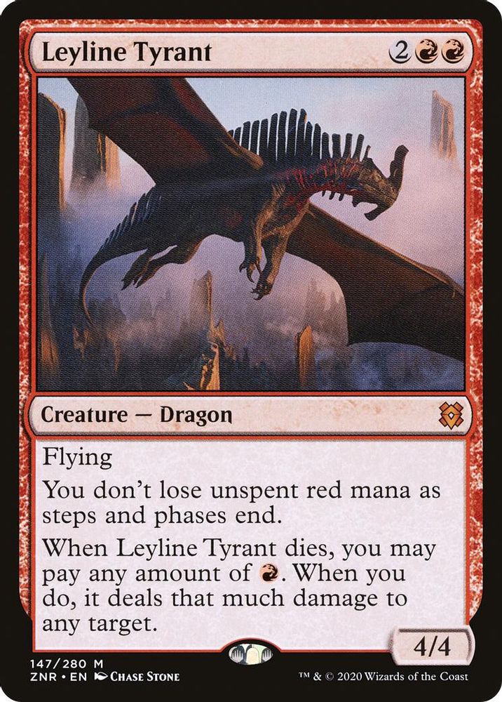 2020 Magic: The Gathering: Zendikar Rising (ZNR) - Leyline Tyrant (#147, Mythic Rare) (, Near Mint)