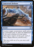 2020 Magic: The Gathering: Zendikar Rising (ZNR) - Concerted Defense (#52, Uncommon) (, Near Mint)