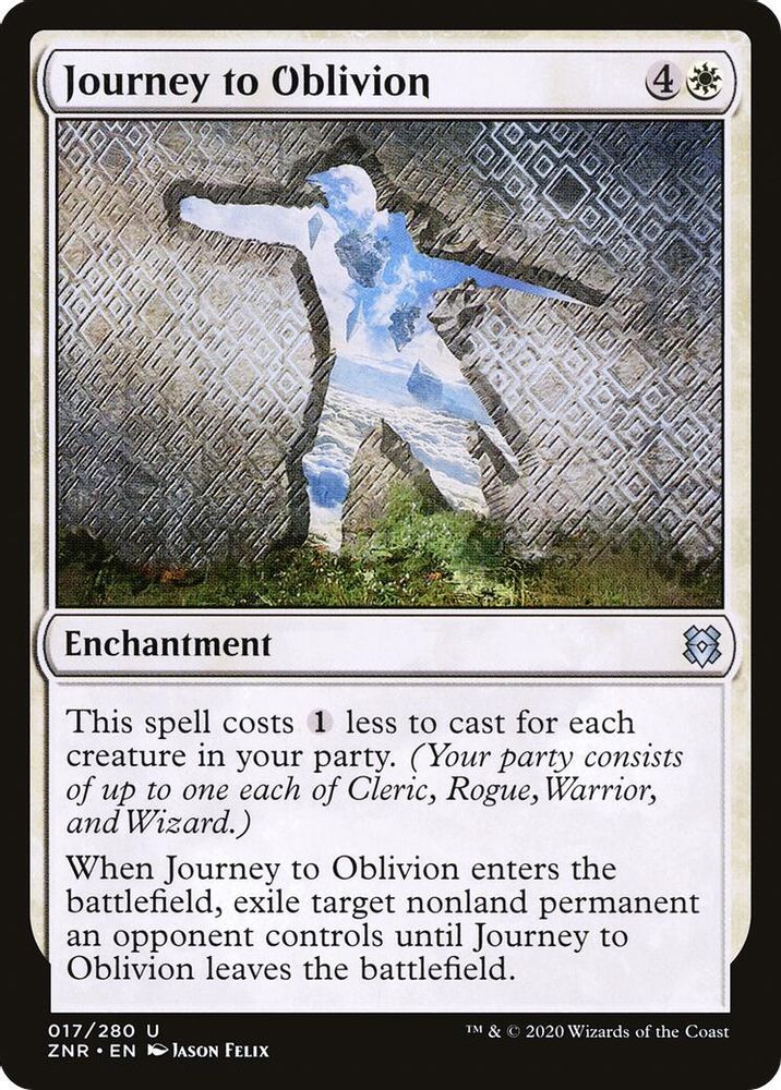 2020 Magic: The Gathering: Zendikar Rising (ZNR) - Journey to Oblivion (#17, Uncommon) (, Near Mint)