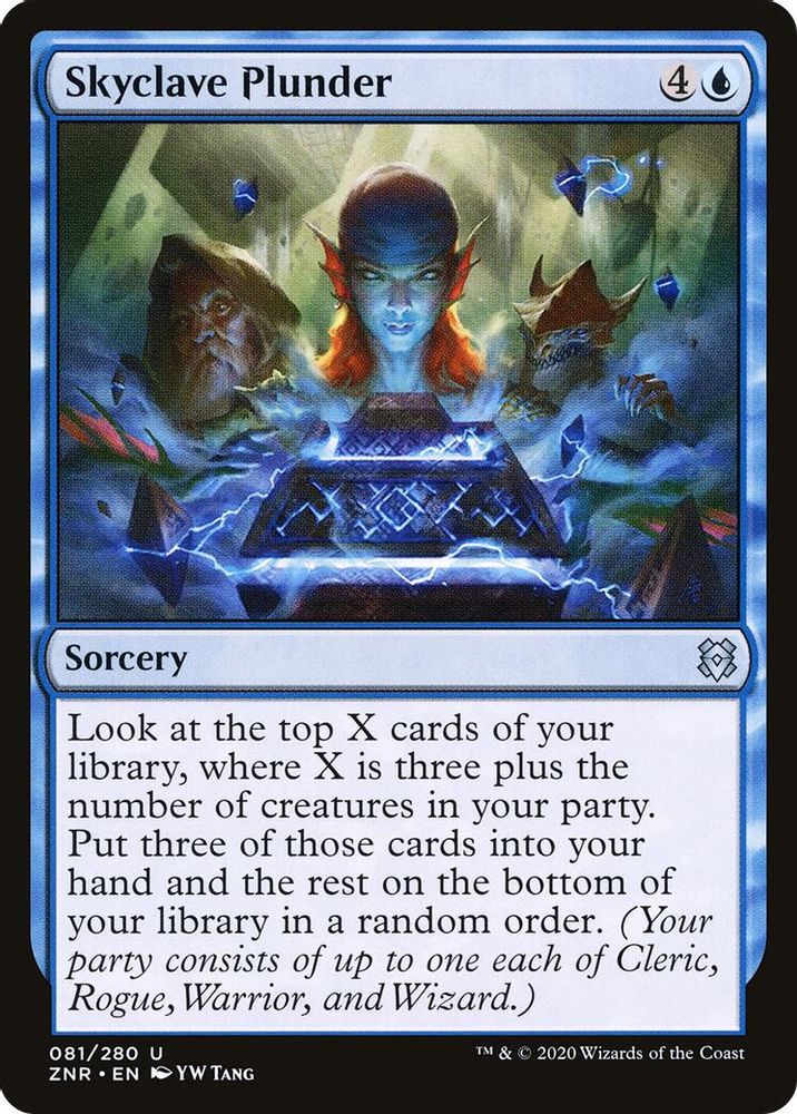 2020 Magic: The Gathering: Zendikar Rising (ZNR) - Skyclave Plunder (#81, Uncommon) (, Near Mint)