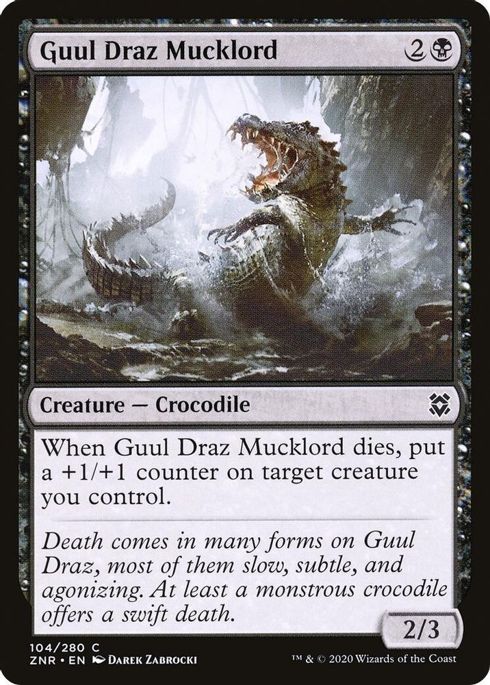 2020 Magic: The Gathering: Zendikar Rising (ZNR) - Guul Draz Mucklord (#104, Common) (, Near Mint)