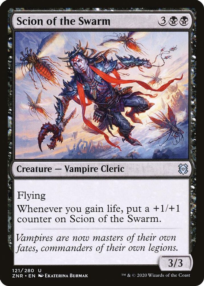 2020 Magic: The Gathering: Zendikar Rising (ZNR) - Scion of the Swarm (#121, Uncommon) (, Near Mint)