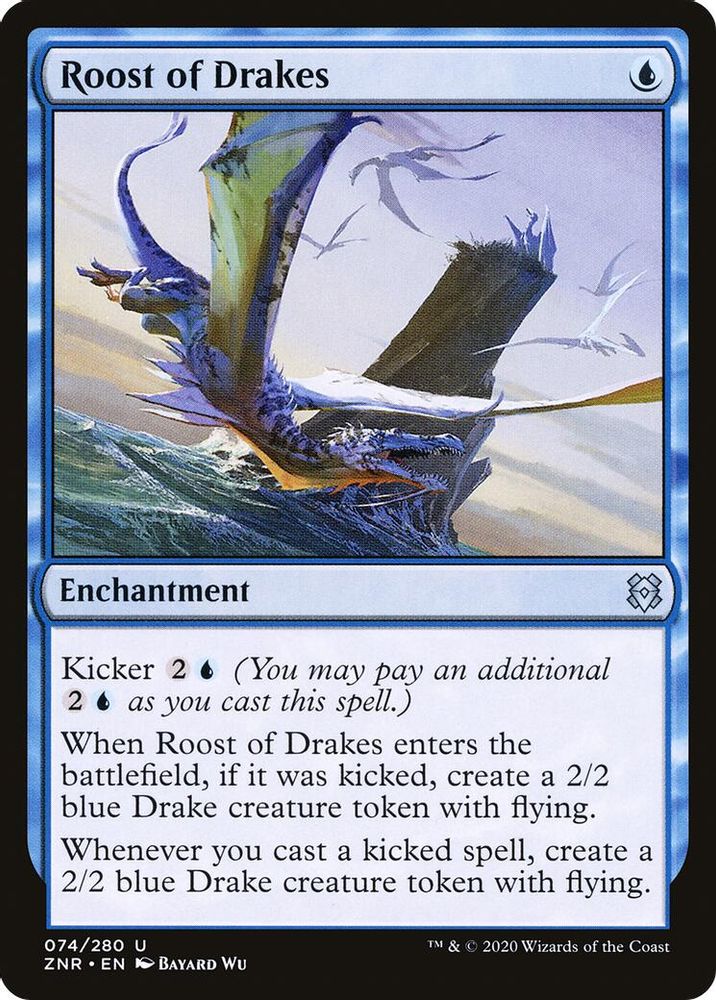 2020 Magic: The Gathering: Zendikar Rising (ZNR) - Roost of Drakes (#74, Uncommon) (, Near Mint)