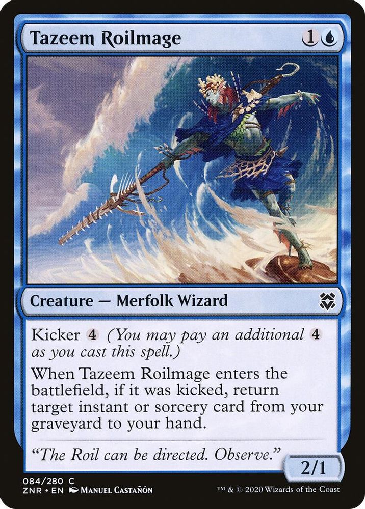 2020 Magic: The Gathering: Zendikar Rising (ZNR) - Tazeem Roilmage (#84, Common) (, Near Mint)