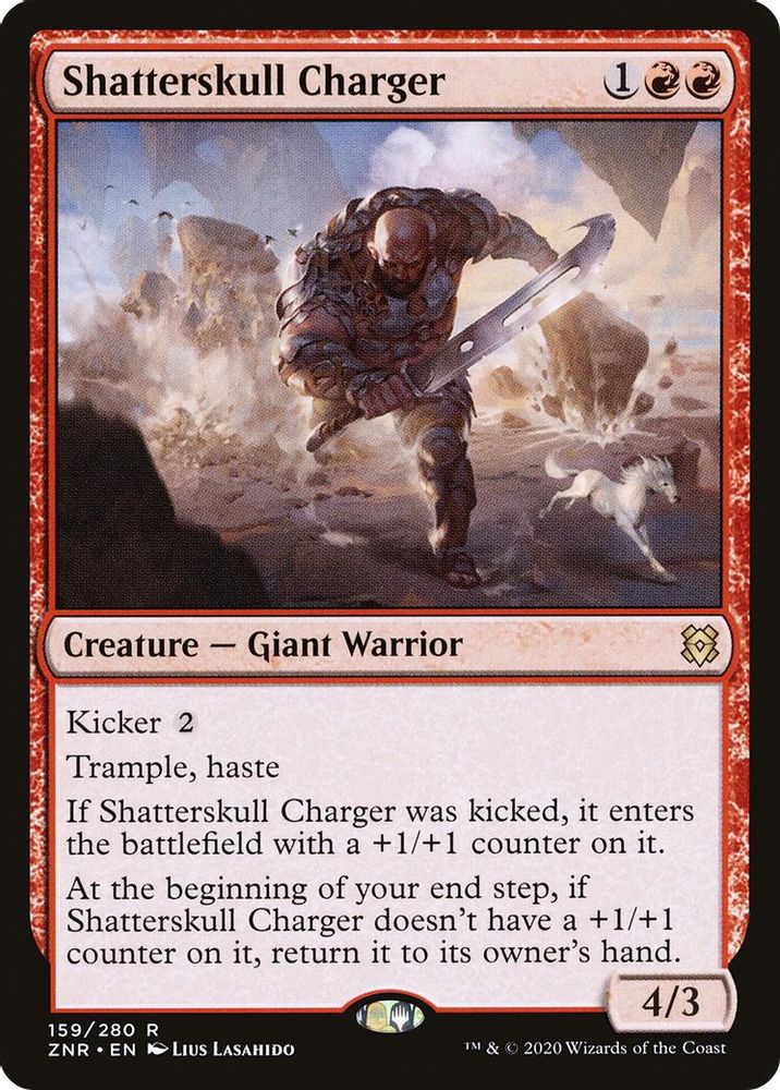 2020 Magic: The Gathering: Zendikar Rising (ZNR) - Shatterskull Charger (#159, Rare) (, Near Mint)