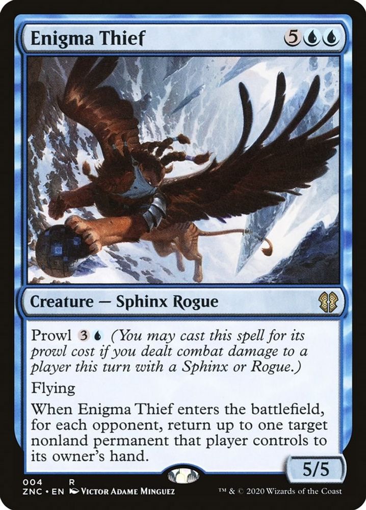 2020 Magic: The Gathering: Commander: Zendikar Rising (ZNC) - Enigma Thief (#4, Rare) (, Near Mint)