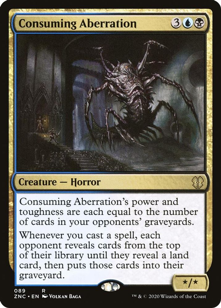 2020 Magic: The Gathering: Commander: Zendikar Rising (ZNC) - Consuming Aberration (#89, Rare) (, Near Mint)