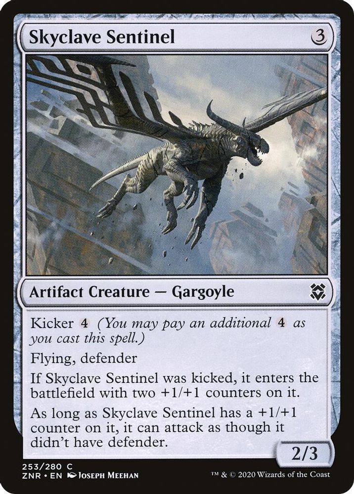 2020 Magic: The Gathering: Zendikar Rising (ZNR) - Skyclave Sentinel (#253, Common)