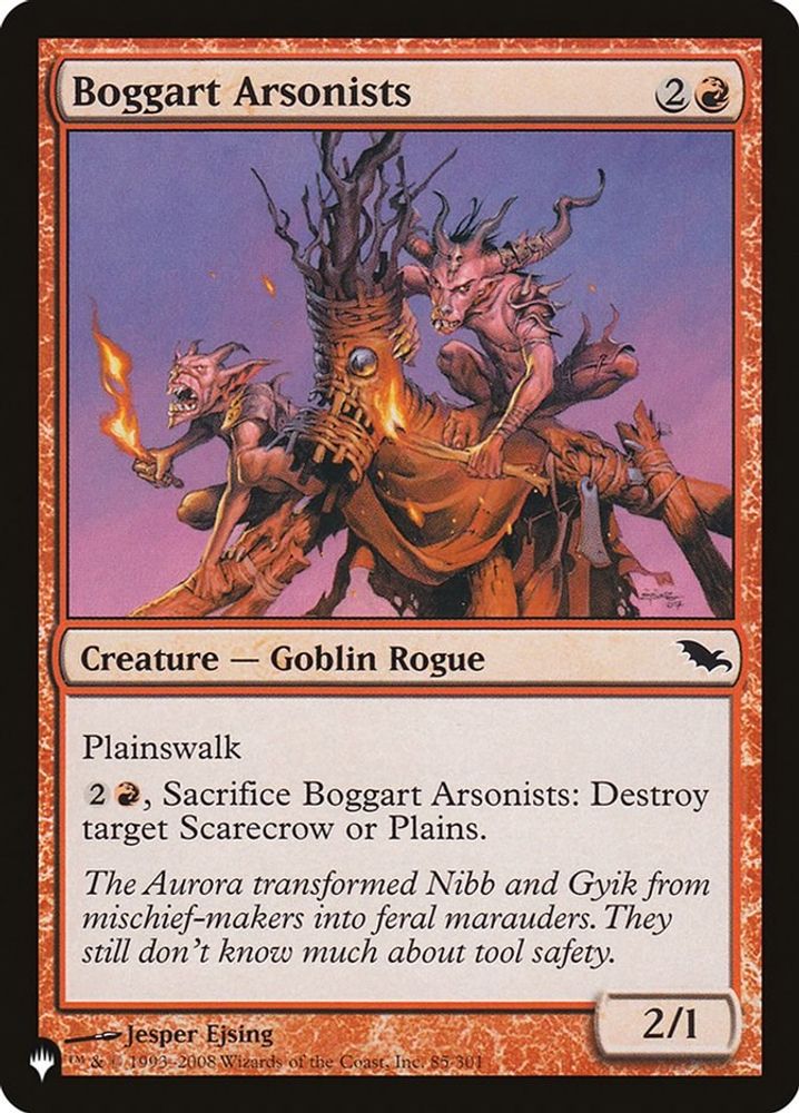 2026 Magic: The Gathering: The List Reprints (LIST) - Boggart Arsonists (#SHM-85, Common) (, Near Mint)
