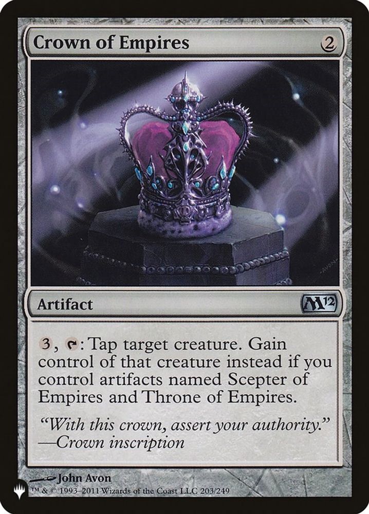 2026 Magic: The Gathering: The List Reprints (LIST) - Crown of Empires (#M12-203, Uncommon) (, Near Mint)