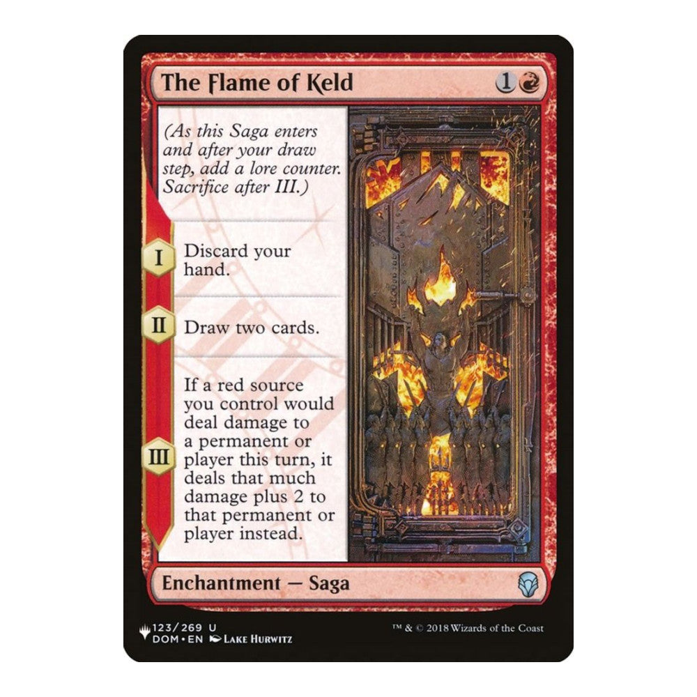2026 Magic: The Gathering: The List Reprints (LIST) - The Flame of Keld (#123/269, Uncommon) (, Near Mint)