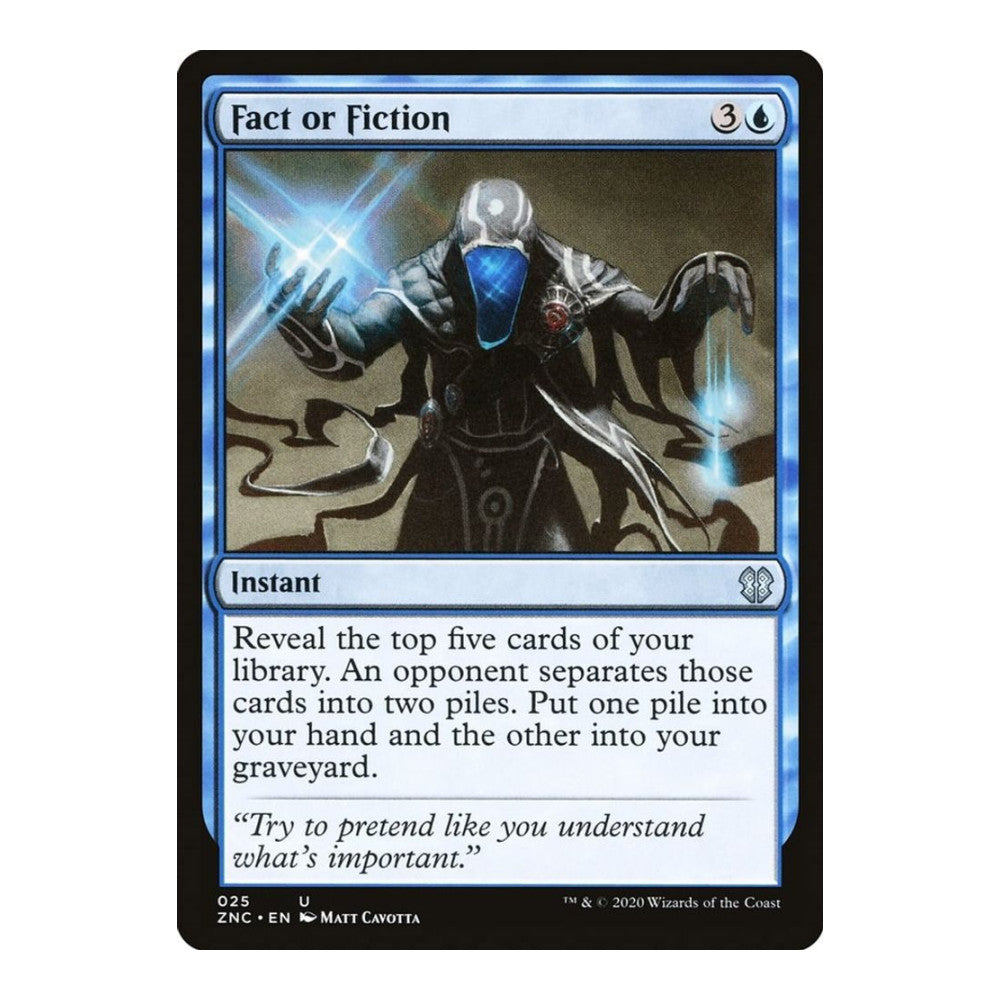 2020 Magic: The Gathering: Commander: Zendikar Rising (ZNC) - Fact or Fiction (#25, Uncommon) (, Near Mint)