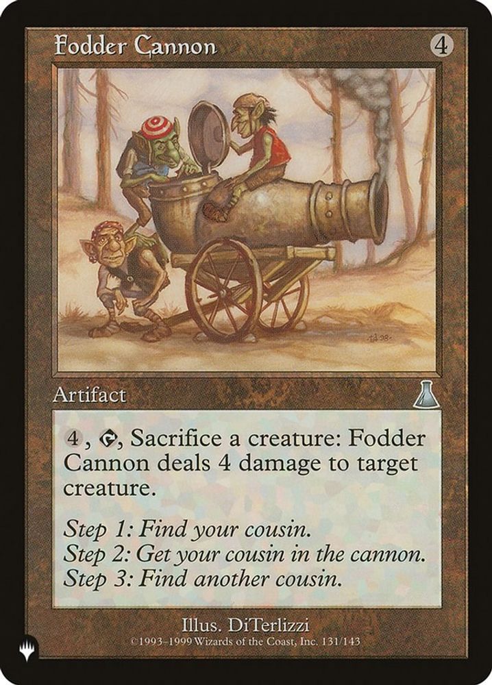 2026 Magic: The Gathering: The List Reprints (LIST) - Fodder Cannon (#UDS-131, Uncommon) (, Near Mint)