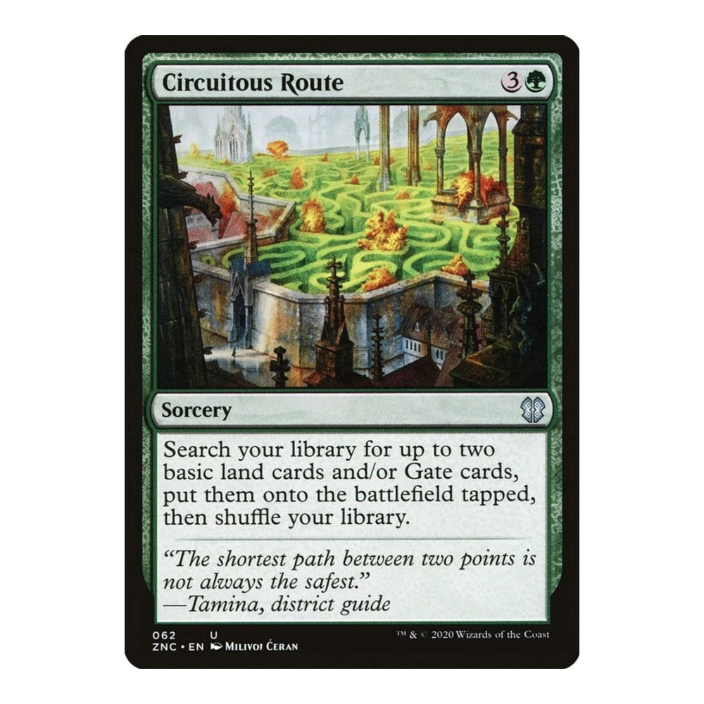 2020 Magic: The Gathering: Commander: Zendikar Rising (ZNC) - Circuitous Route (#62, Uncommon) (, Near Mint)