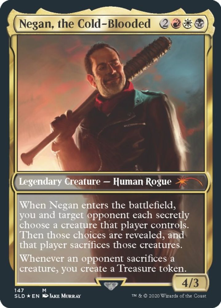 2026 Magic: The Gathering: Secret Lair Drop Series (SLD) - Negan, the Cold-Blooded (#147, Mythic Rare) (Foil, Near Mint)
