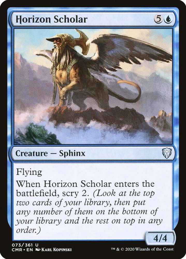 2020 Magic: The Gathering: Commander Legends (CMR) - Horizon Scholar (#73, Uncommon) (, Near Mint)