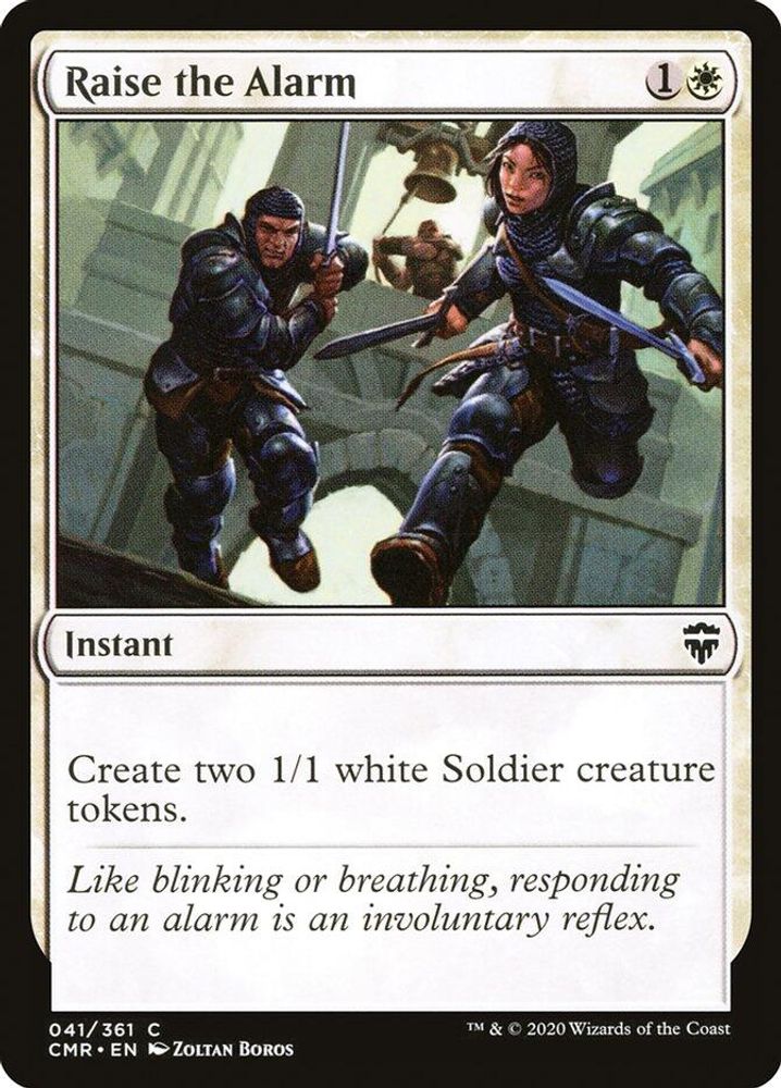 2020 Magic: The Gathering: Commander Legends (CMR) - Raise the Alarm (#41, Common) (, Near Mint)