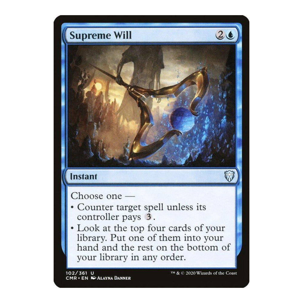 2020 Magic: The Gathering: Commander Legends (CMR) - Supreme Will (#102, Uncommon) (, Near Mint)