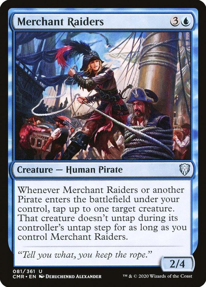 2020 Magic: The Gathering: Commander Legends (CMR) - Merchant Raiders (#81, Uncommon) (, Near Mint)