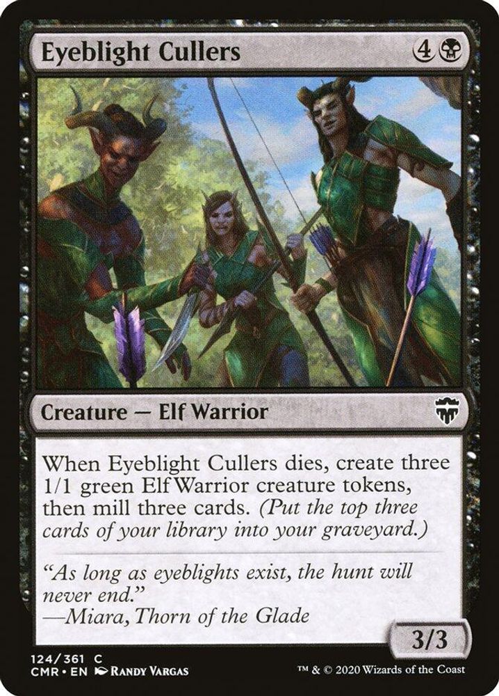 2020 Magic: The Gathering: Commander Legends (CMR) - Eyeblight Cullers (#124, Common) (, Near Mint)