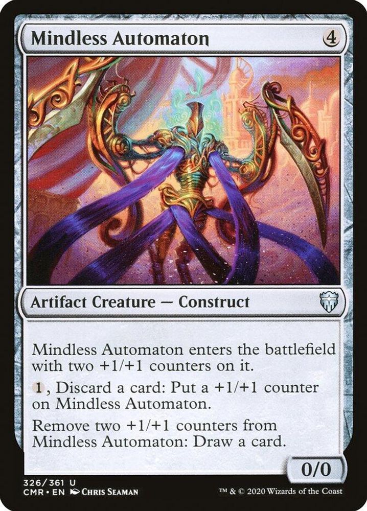 2020 Magic: The Gathering: Commander Legends (CMR) - Mindless Automaton (#326, Uncommon) (, Near Mint)