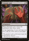 2020 Magic: The Gathering: Commander Legends (CMR) - Demonic Lore (#118, Uncommon) (, Near Mint)