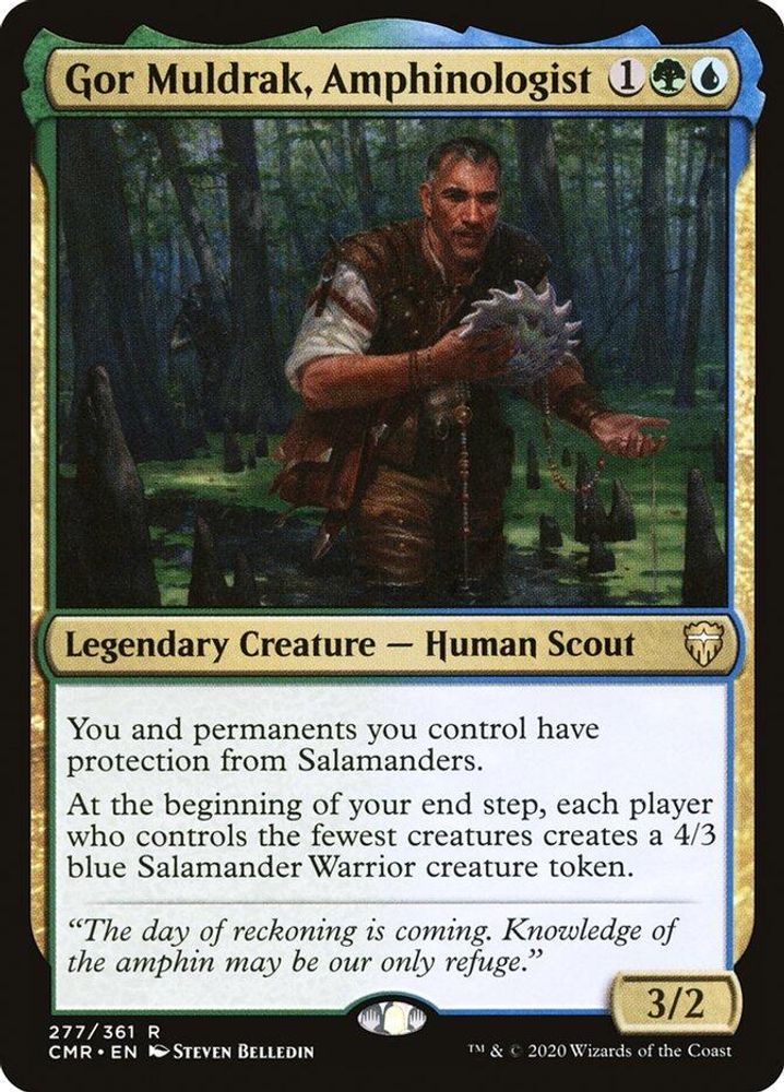 2020 Magic: The Gathering: Commander Legends (CMR) - Gor Muldrak Amphinologist (#277, Rare) (, Near Mint)