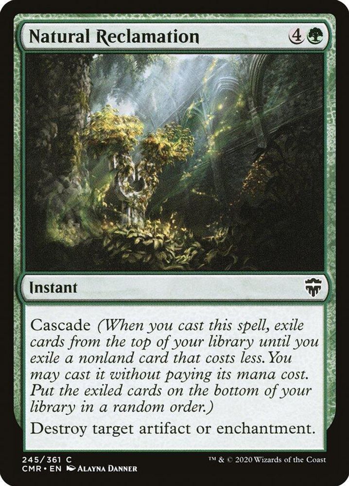 2020 Magic: The Gathering: Commander Legends (CMR) - Natural Reclamation (#245, Common) (, Near Mint)