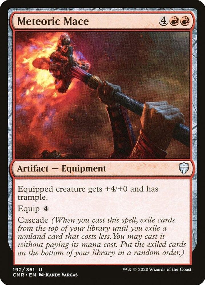 2020 Magic: The Gathering: Commander Legends (CMR) - Meteoric Mace (#192, Uncommon) (, Near Mint)