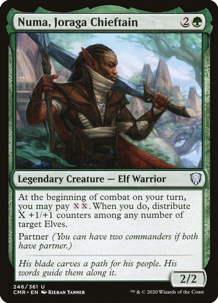 2020 Magic: The Gathering: Commander Legends (CMR) - Numa Joraga Chieftain (#246, Uncommon) (, Near Mint)