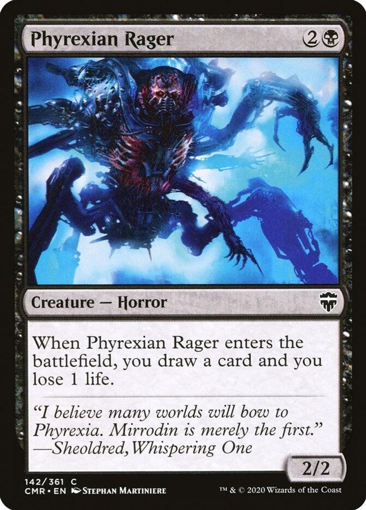 2020 Magic: The Gathering: Commander Legends (CMR) - Phyrexian Rager (#142, Common) (, Near Mint)