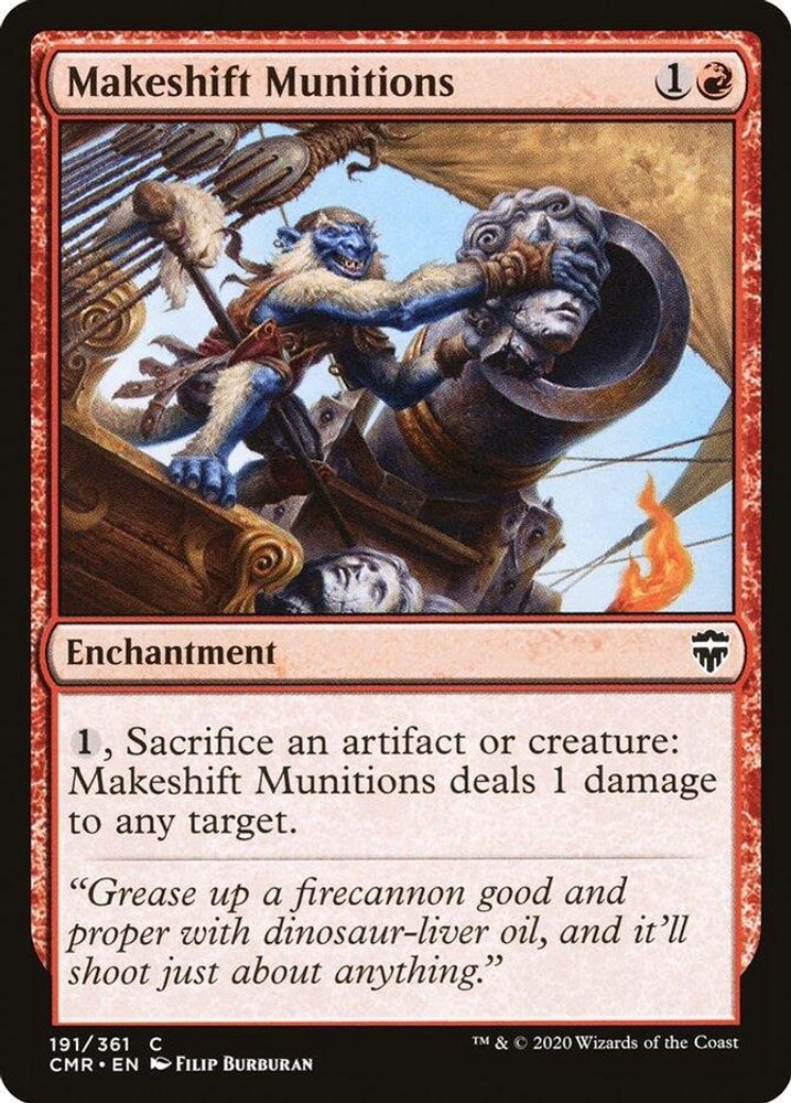 2020 Magic: The Gathering: Commander Legends (CMR) - Makeshift Munitions (#191, Common) (, Near Mint)