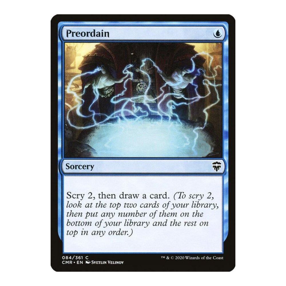 2020 Magic: The Gathering: Commander Legends (CMR) - Preordain (#84, Common) (, Near Mint)