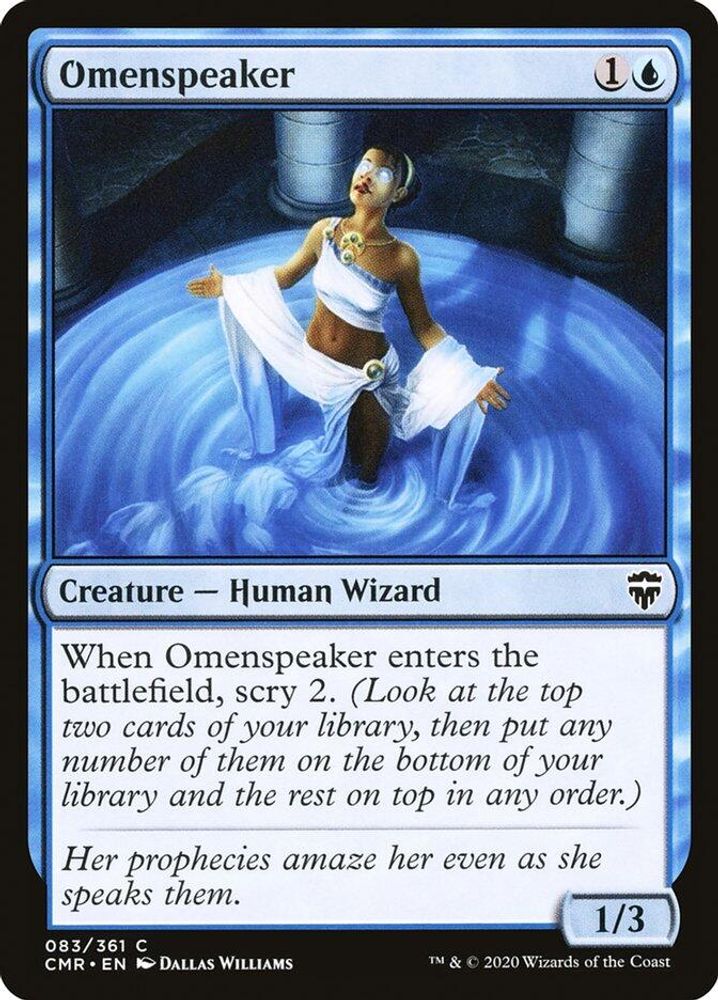2020 Magic: The Gathering: Commander Legends (CMR) - Omenspeaker (#83, Common) (, Near Mint)