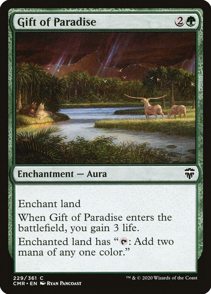 2020 Magic: The Gathering: Commander Legends (CMR) - Gift of Paradise (#229, Common) (, Near Mint)