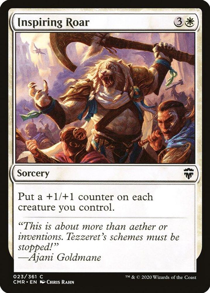 2020 Magic: The Gathering: Commander Legends (CMR) - Inspiring Roar (#23, Common) (, Near Mint)