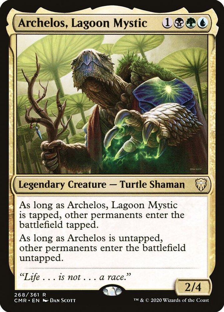2020 Magic: The Gathering: Commander Legends (CMR) - Archelos Lagoon Mystic (#268, Rare) (, Near Mint)