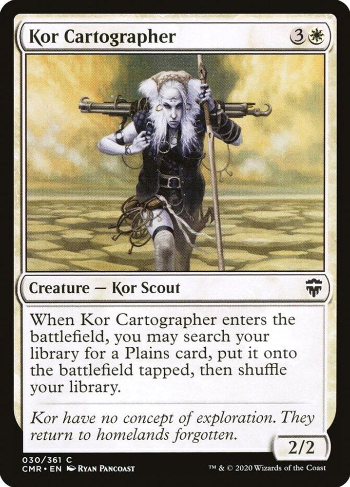 2020 Magic: The Gathering: Commander Legends (CMR) - Kor Cartographer 30 (#30, Common) (, Near Mint)