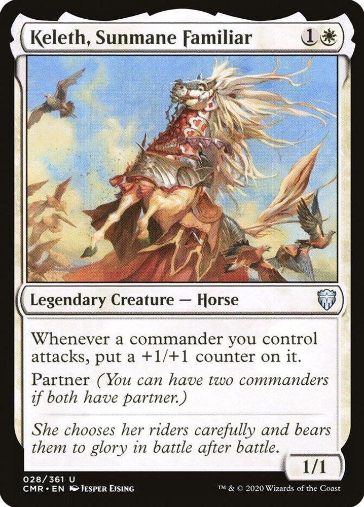 2020 Magic: The Gathering: Commander Legends (CMR) - Keleth Sunmane Familiar (#28, Uncommon) (, Near Mint)