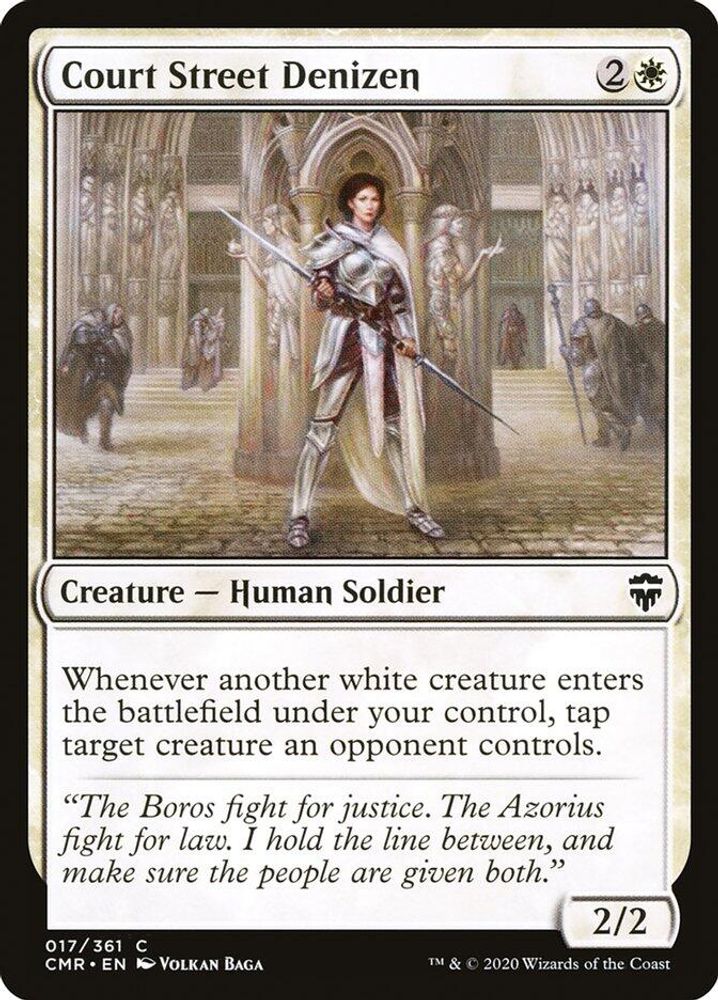 2020 Magic: The Gathering: Commander Legends (CMR) - Court Street Denizen (#17, Common) (, Near Mint)